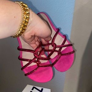 Schutz Shoes Uzia Crystal Embellished Sandals